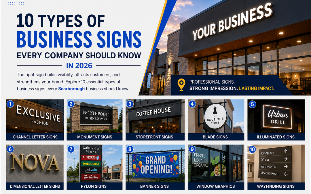10 Types of Business Signs Every Company Should Know in 2026