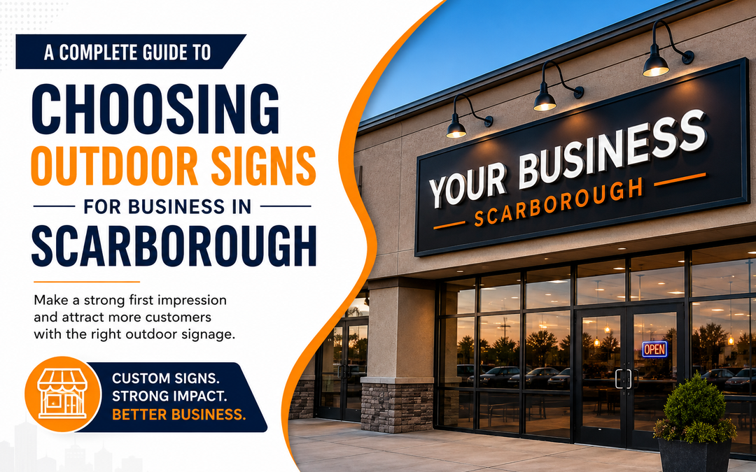 A Complete Guide to Choosing Outdoor Signs for Business in Scarborough
