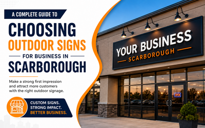 A Complete Guide to Choosing Outdoor Signs for Business in Scarborough