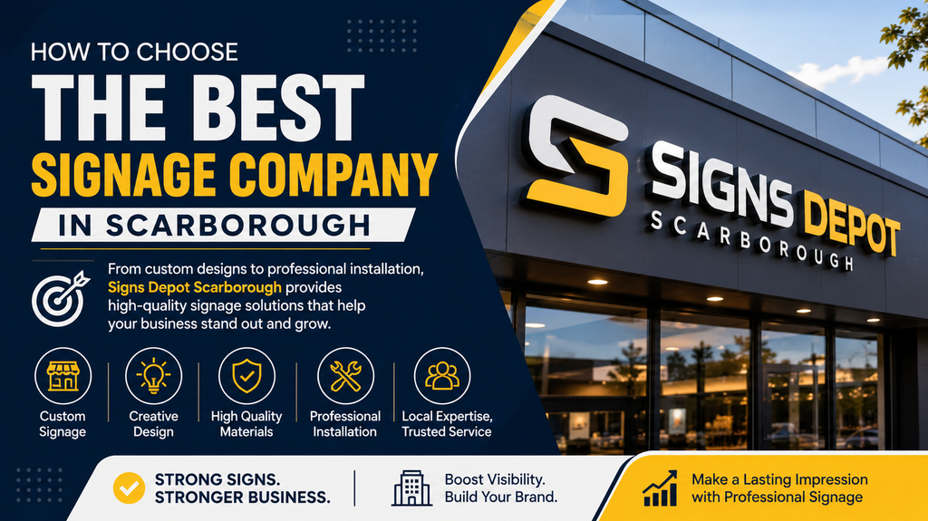 How to Choose the Best Signage Company in Scarborough – Signs Depot Scarborough custom signage solutions for businesses.