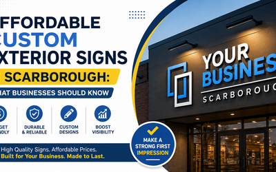 Affordable Custom Exterior Signs in Scarborough: What Businesses Should Know