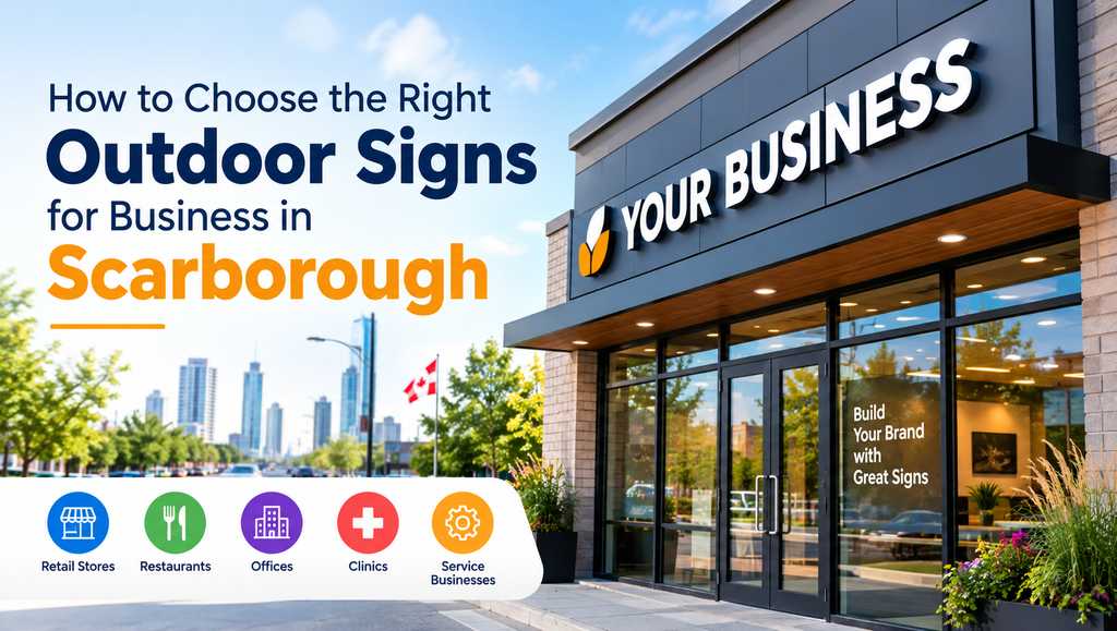 How to Choose the Right Outdoor Signs for Business in Scarborough – professional storefront outdoor signage for local businesses.