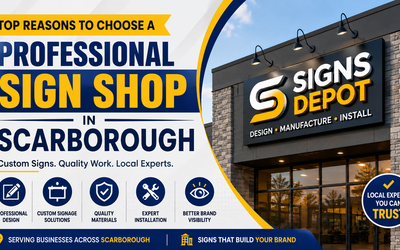 Top Reasons to Choose a Professional Sign Shop in Scarborough
